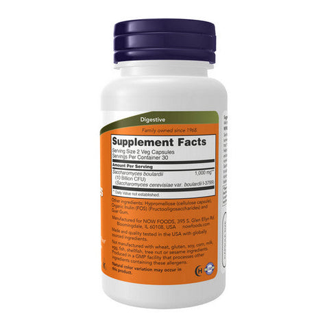 Now Foods, Saccharomyces Boulardii Probiotic, 5 Billion CFU, 60 Veg Caps Now Foods