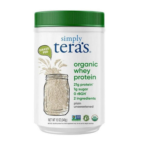 Simply Tera's, Organic Whey Protein Unsweetened, 12 Oz Simply Tera's