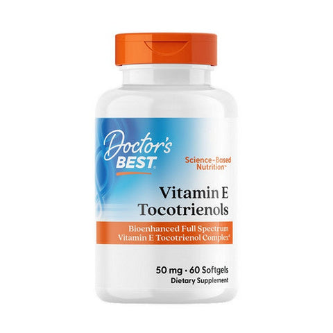 Doctors Best, Vitamin E Tocotrienols, 50 Mg, 60 Softgels Doctors Best