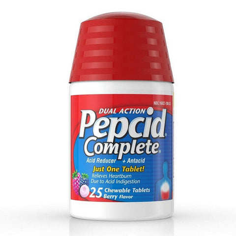 Pepcid, Complete Chewable Tablets Berry, 25 Count Pepcid