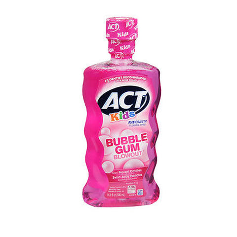 Act, Kids Bubblegum Anticavity Fluoride Mouthwash, 16.9 Oz Act