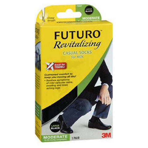 Futuro Casual Socks Large Black 1 Each by Ace