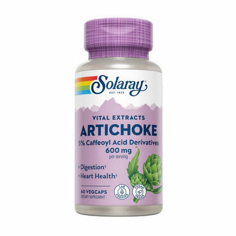 Solaray, Vital Extracts Artichoke, 300 Mg, 60 Veg Caps Solaray