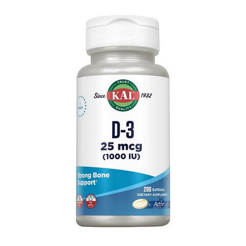 D-3 200 Softgels by Kal