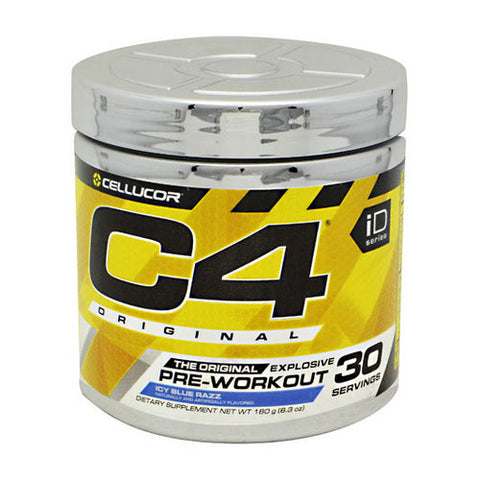 Cellucor, C4 Pre-Workout Explosive Energy, Icy Blue Razz 30 Servings Cellucor