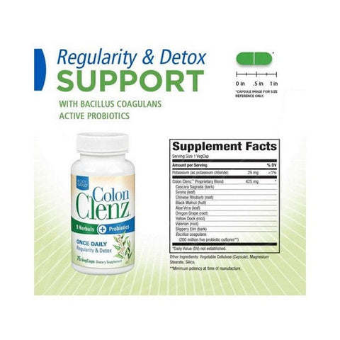Body Gold, Colon Clenz, 75 Count Body Gold