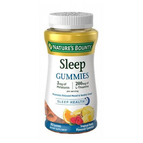 Sleep Complex 3 mg Melatonin L-Theanine 12 X 60 Gummies by Nature's Bounty