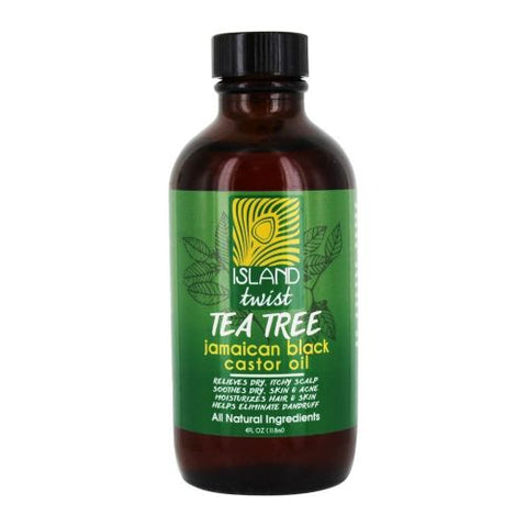 Jamaican Black Castor Oil Tea Tree 4Oz by Island Twist