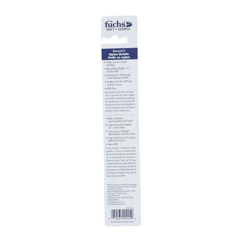 Fuchs Child/ Adult Toothbrushes, Record V Nylon Toothbrush, Soft 1 EACH