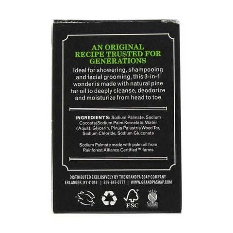 Grandpa's Brands Company, Pine Tar Bar Soap, 1.35 Oz Grandpa's Brands Company