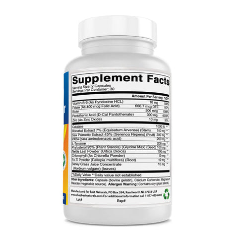 Best Naturals, Anti Gray Hair Formula, 60 Caps Best Naturals