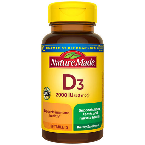 Nature Made Vitamin D3 Tablets 100 Tabs by Nature Made