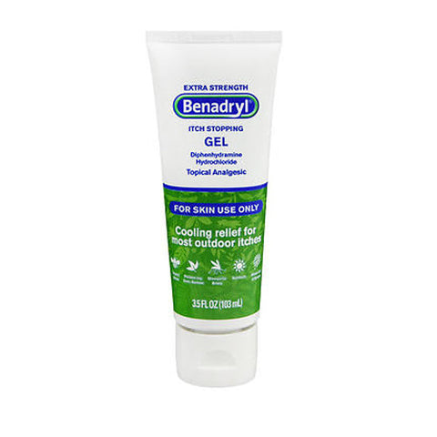 Benadryl, Itch Stopping Diphenhydramine Hydrochloride Topical Analgesic Gel Extra Strength, 3.5Oz Benadryl