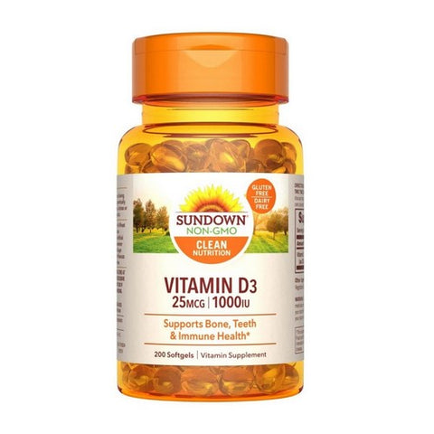 Sundown Naturals Vitamin D3 Softgels 400 Caps by Sundown Naturals