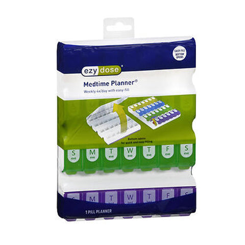 Ezy Dose, Medtime Planner Weekly 4X Day With Easy-Fill, 1 Each Ezy Dose