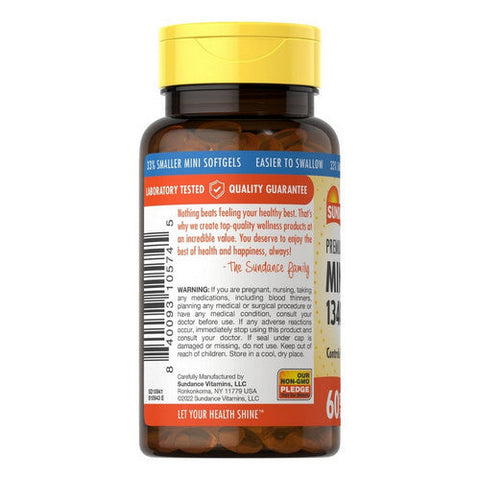 Sundance, Vitamins Fish Oil Mini Softgels Natural Lemon Flavor, 1300 mg, 60 Tabs Sundance
