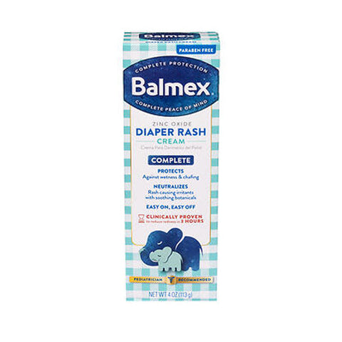 Balmex, Zinc Oxide Complete Diaper Rash Cream, 4 Oz Balmex