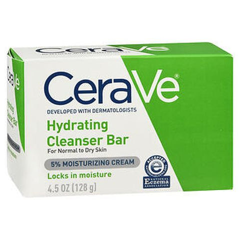 Cerave, Hydrating Cleanser Bar For Normal To Dry Skin, 4.5 Oz Cerave