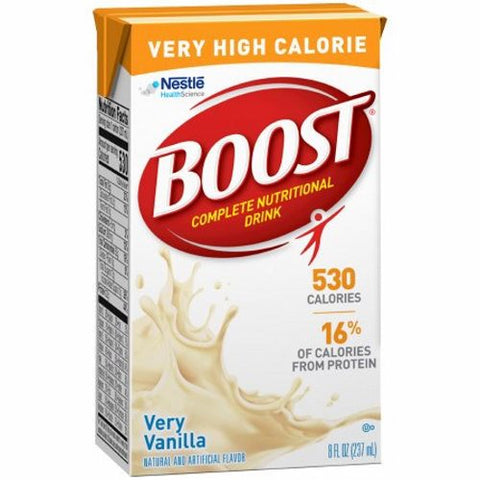 Oral Supplement Boost  VHC Very Vanilla Flavor 8 oz. Container Carton Ready to Use Count of 1 by Nestle Healthcare Nutrition