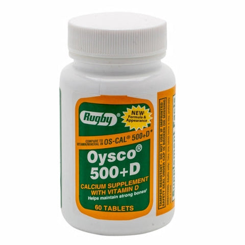 Major Pharmaceuticals, Oysco 500+ Vitamin D, 60 Tabs Major Pharmaceuticals
