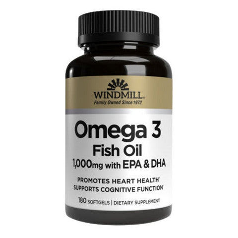 Windmill Health, Omega 3 Epa & Dha, 1000mg, 180 Softgels Windmill Health