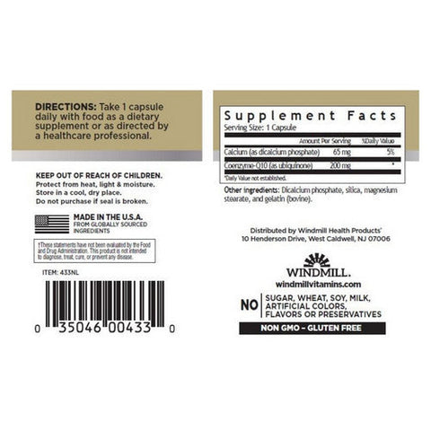 Windmill Health, CoQ 10, 200 mg, 30 Caps Windmill Health