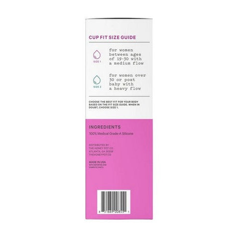 The Honey Pot, Menstrual Cup Size 1, 1 Count The Honey Pot