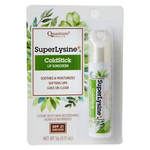 Quantum Health, Super Lysine Plus ColdStick Lip Protectant And Treatment, 0.17 Oz Quantum Health