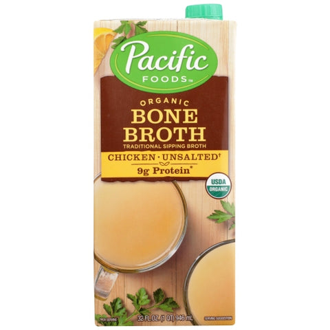 Bone Broth Chicken Org Case of 12 X 32 Oz by Pacific Foods