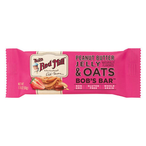 Bobs Red Mill, Peanut Butter Jelly & Oats Bob's Bar, 1.76 Oz(Case Of 12) Bobs Red Mill