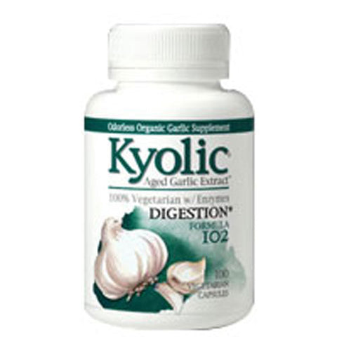 Kyolic, Aged Garlic Extract Cleanse And Digestion Formula 102, VEG, 100 TAB Kyolic