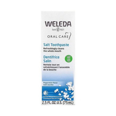 Weleda, Oral Care Salt Toothpaste Refreshing Fluoride Free Peppermint, 2.5 OZ