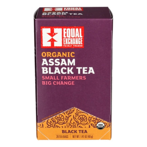 Equal Exchange, Organic Assam Black Tea, 20 Bags (Case of 6) Equal Exchange