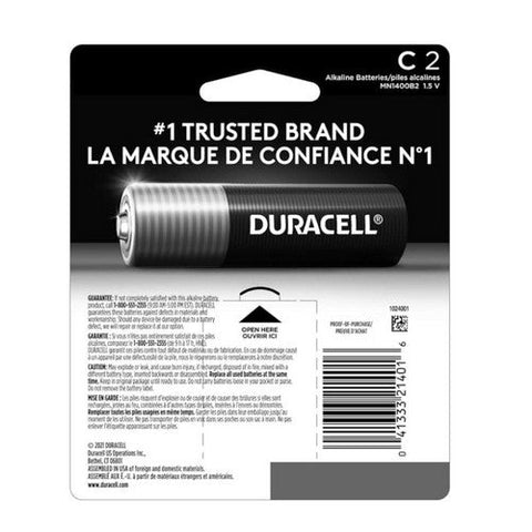 Duracell, Alkaline Batteries, 2 Count Duracell