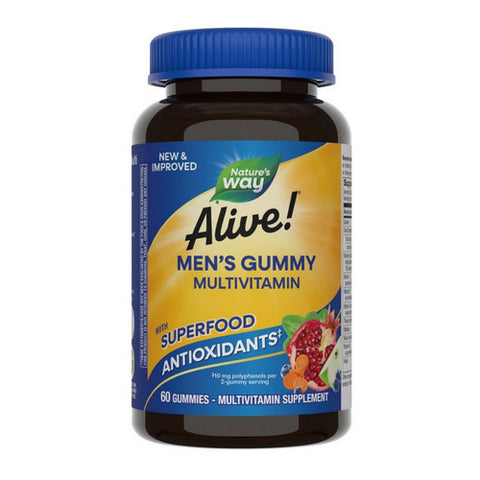 Alive! Men’s Gummy Multivitamin 60 Gummies by Nature's Way