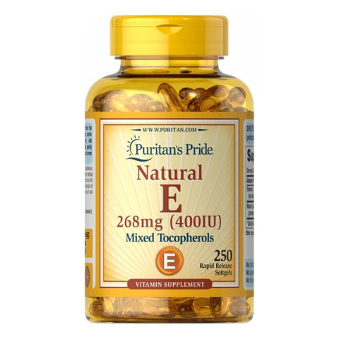 Puritan's Pride, Vitamin E-400 IU Mixed Tocopherols Natural, 250 Softgels Puritan's Pride