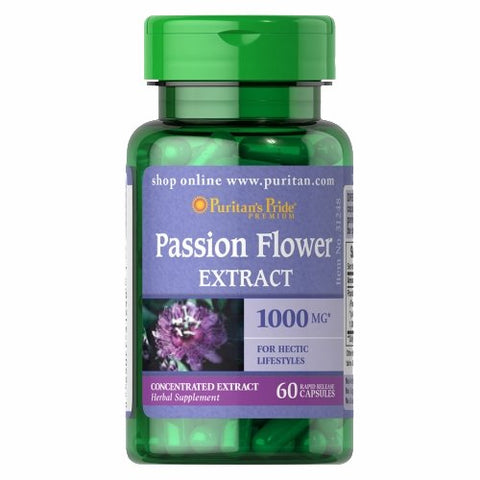 Puritan's Pride, Passion Flower, 1000 mg, 60 Capsules Puritan's Pride
