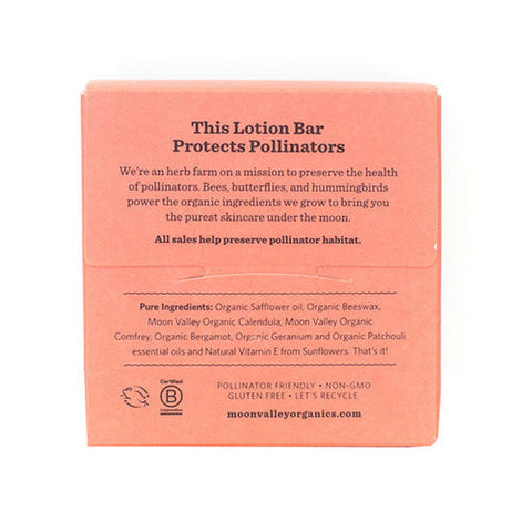Moon Valley Organics, Herbal Lotion Bar Bergamot Geranium, 1.9 Oz Moon Valley Organics