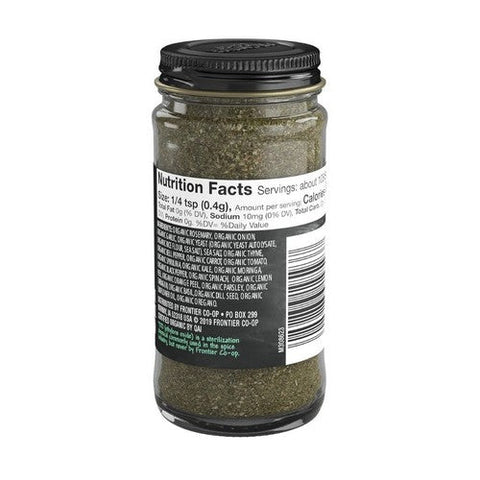 Frontier Coop, Organic Green Harvest Seasoning, 1.5 Oz Frontier Coop
