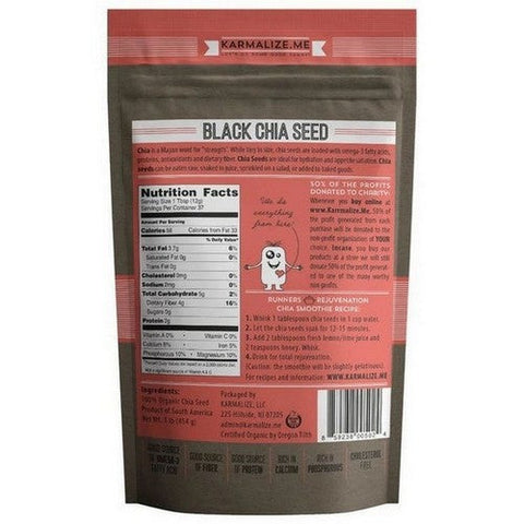 Karmalize.Me, Organic Chia Seeds, 1 Lb Karmalize.Me