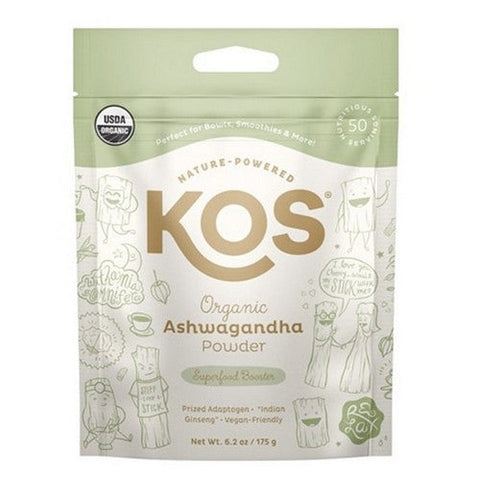 Kos, Organic Ashwagandha Powder, 6.17 Oz Kos