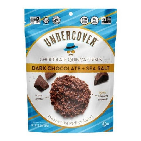 Undercover Quinoa, Dark Chocolate Plus Sea Salt, 2 Oz (Case Of 12) Undercover Quinoa