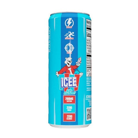 JST WRK Energy, JST WRK Energy Drink ICEE Blue Raspberry, 16 Oz (12 Count) JST WRK Energy