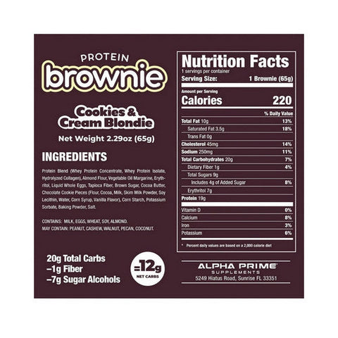 Shameless Snacks, Protein Brownies Chocolate Glazed Donut, 12 Count Shameless Snacks