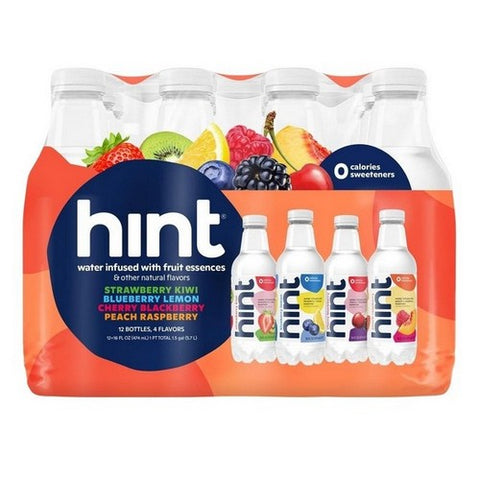 Hint, Hint Smashup Variety Pack Enhanced Water, 16 Oz (12 Count) Hint