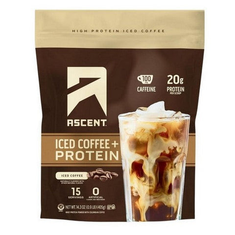 Ascent, Iced Coffee Plus Protein, 14.3 Oz Ascent