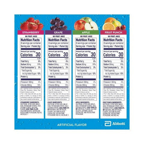 Pedialyte, Electrolyte Powder Packets Variety Pack, 2.4 Oz