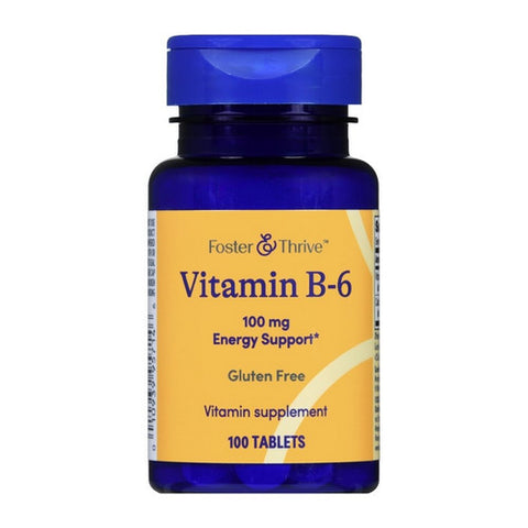 Foster And Thrive, Vitamin B-6, 100 Mg, 100 Tabs Foster And Thrive