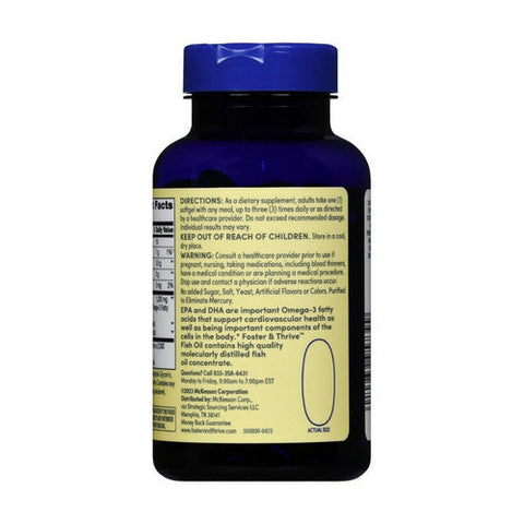 Foster And Thrive, Fish Oil, 1200 Mg, 100 Softgels