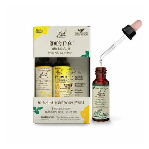Bach, Ready To Go Travel Non-Alcohol Flower Essence Kit, 3 Count Bach